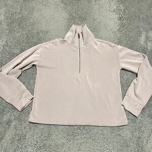 Athleta Seasoft Quarter Zip Sweatshirt Womens XS Pink Purple  #882393
